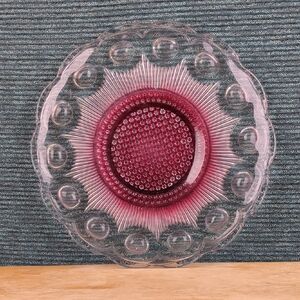 Vintage Bartlett Collins US Glass Manhattan Red 11" Serving Platter